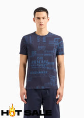 T-Shirt Men Night Sky Armani Exchange Camiseta